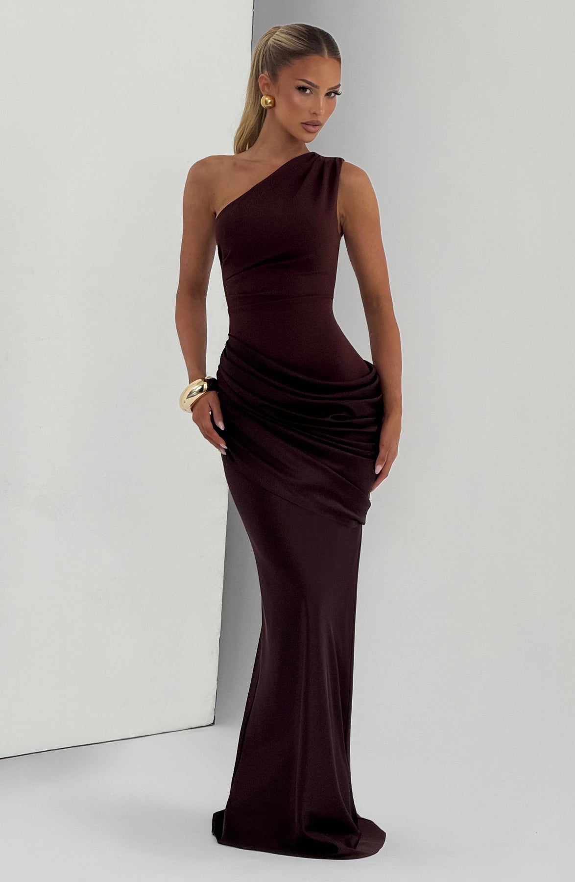 Serelune - Satin Maxikleid Meerjungfrau