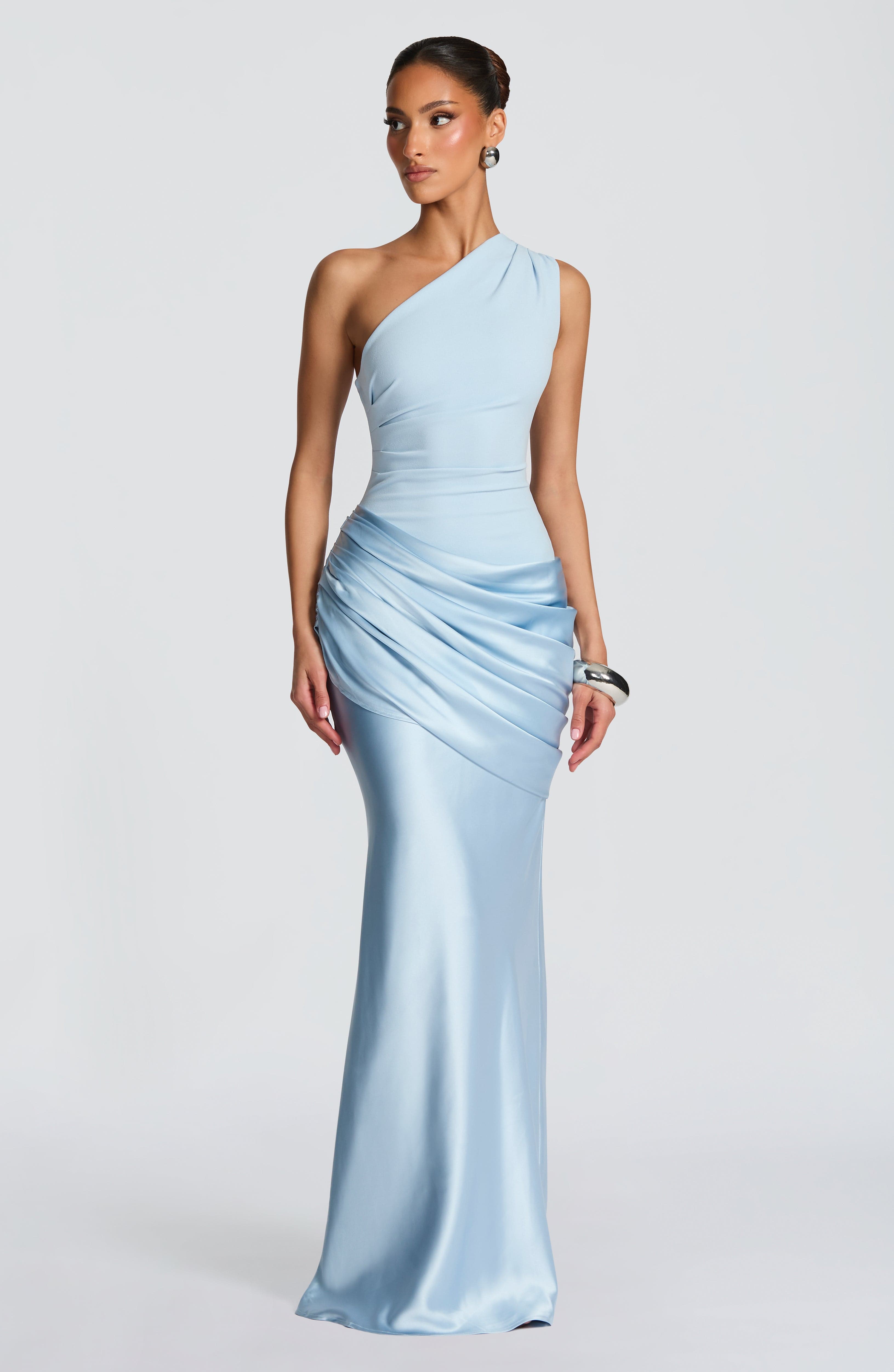 Serelune - Satin Maxikleid Meerjungfrau