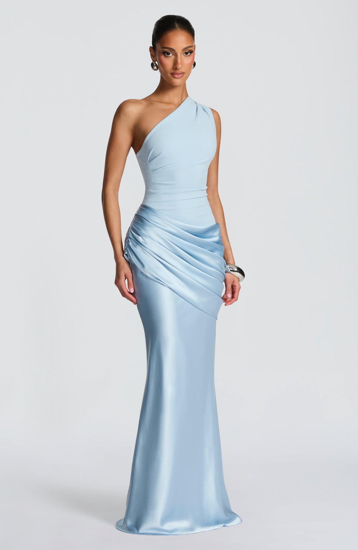 Serelune - Satin Maxikleid Meerjungfrau