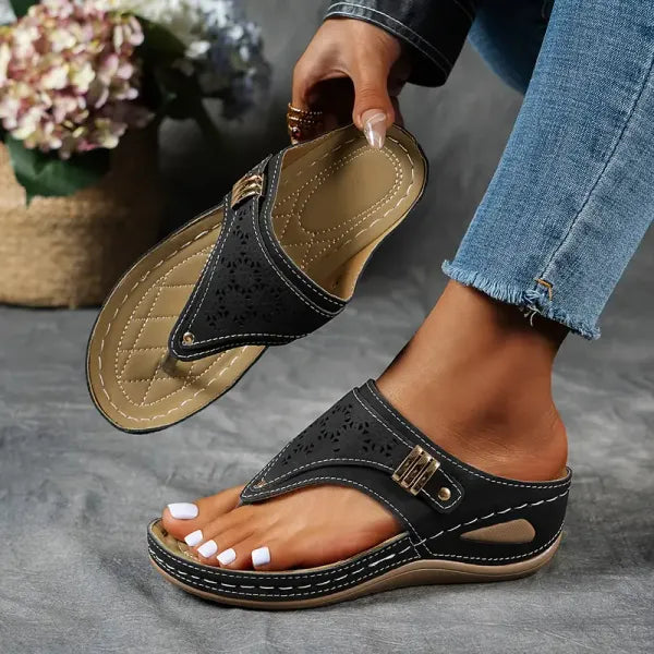 Dianelle - Orthopädische Keilabsatz Sandalen Damen