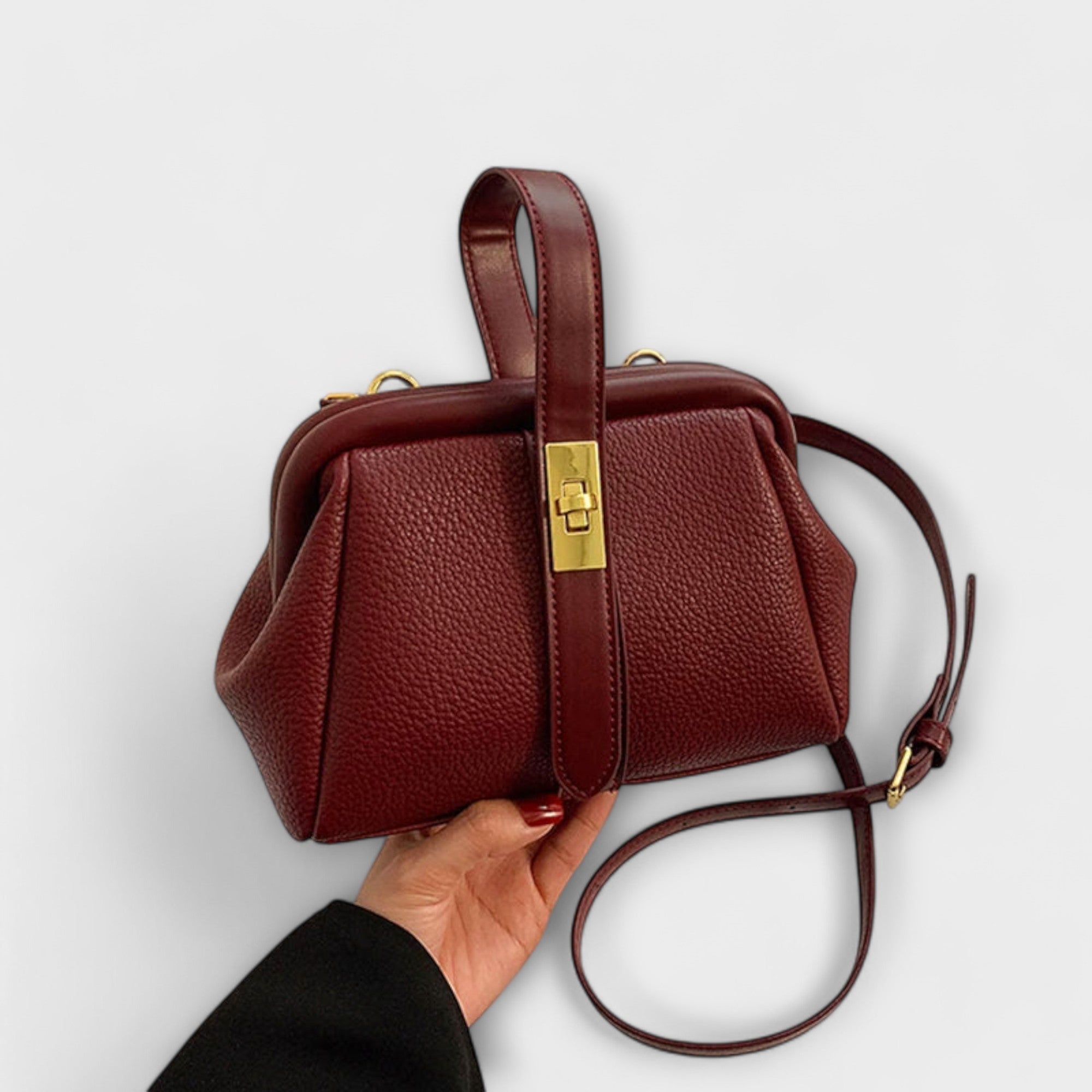 Ivoria - Elegante Leder Mini Handtasche Damen