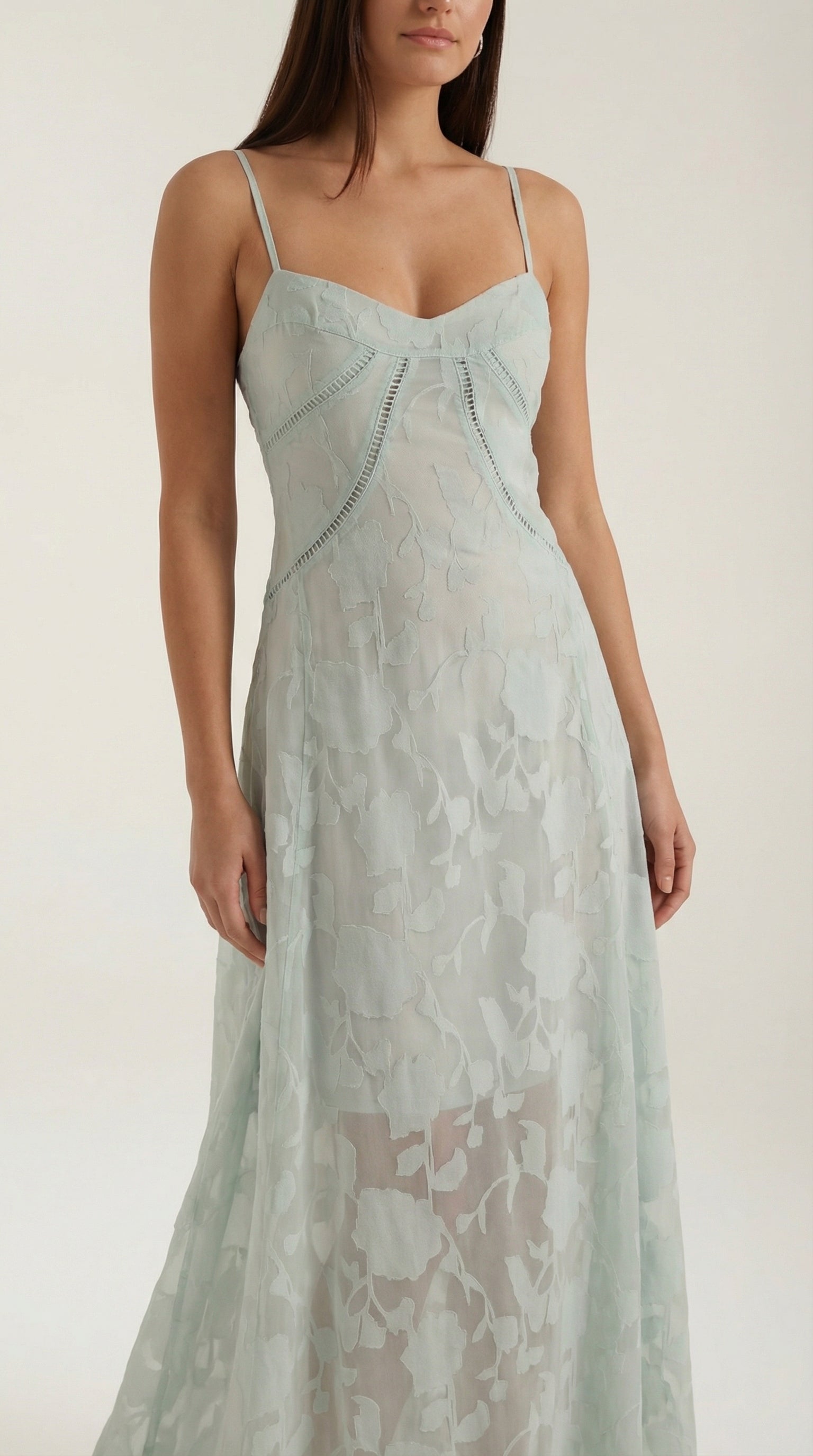 Aravelle - Vestido largo de jacquard