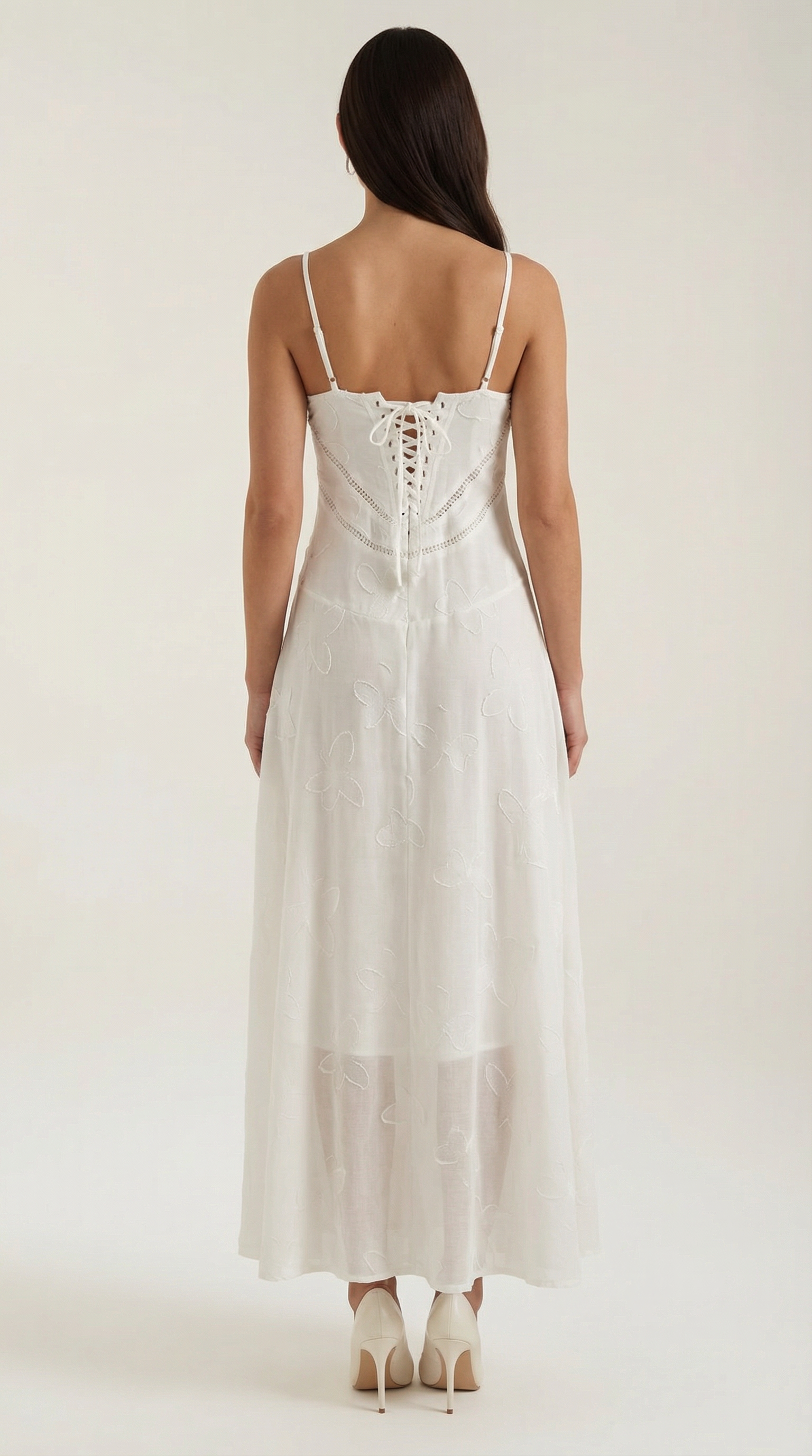 Aravelle - Vestido largo de jacquard