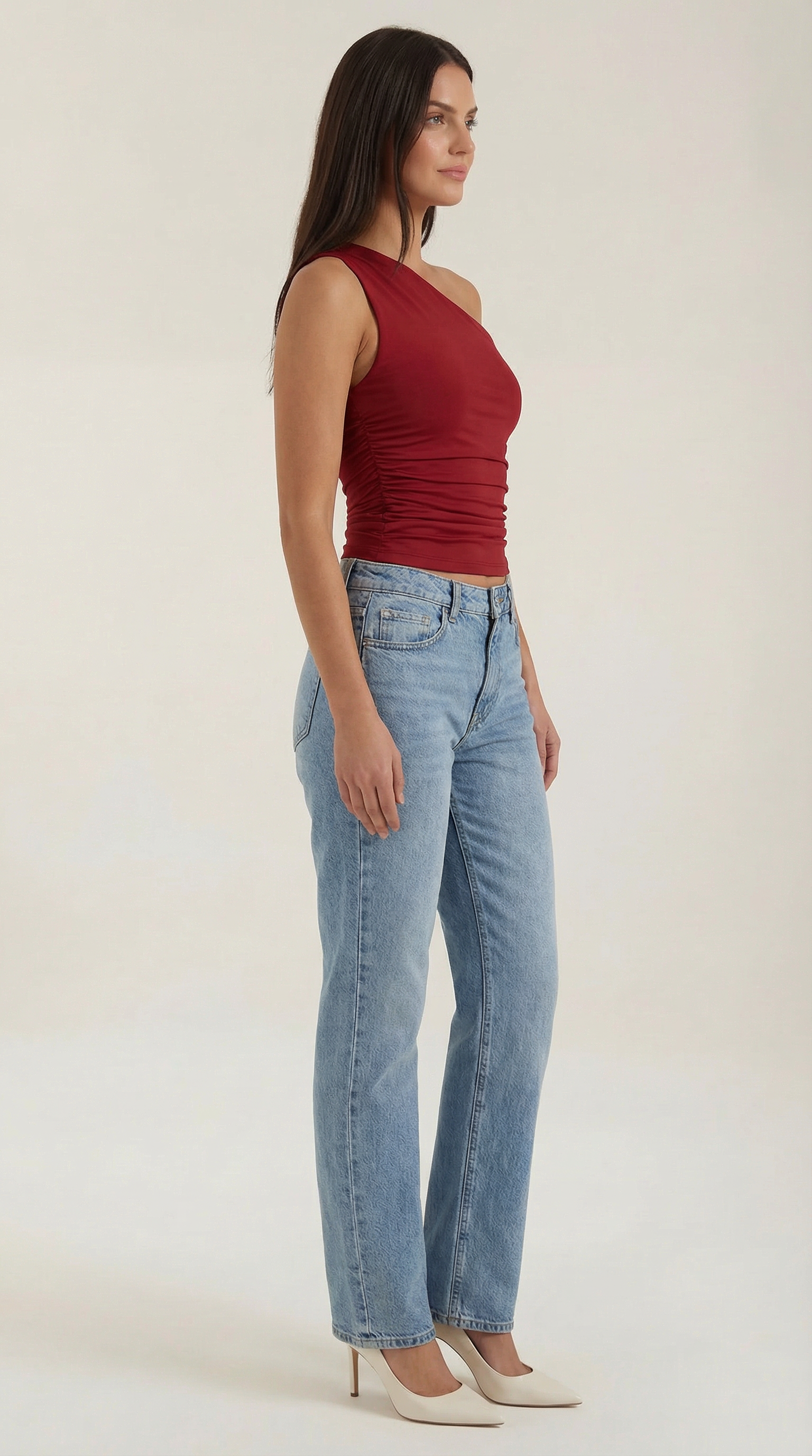 Briona - Top de un hombro sin mangas