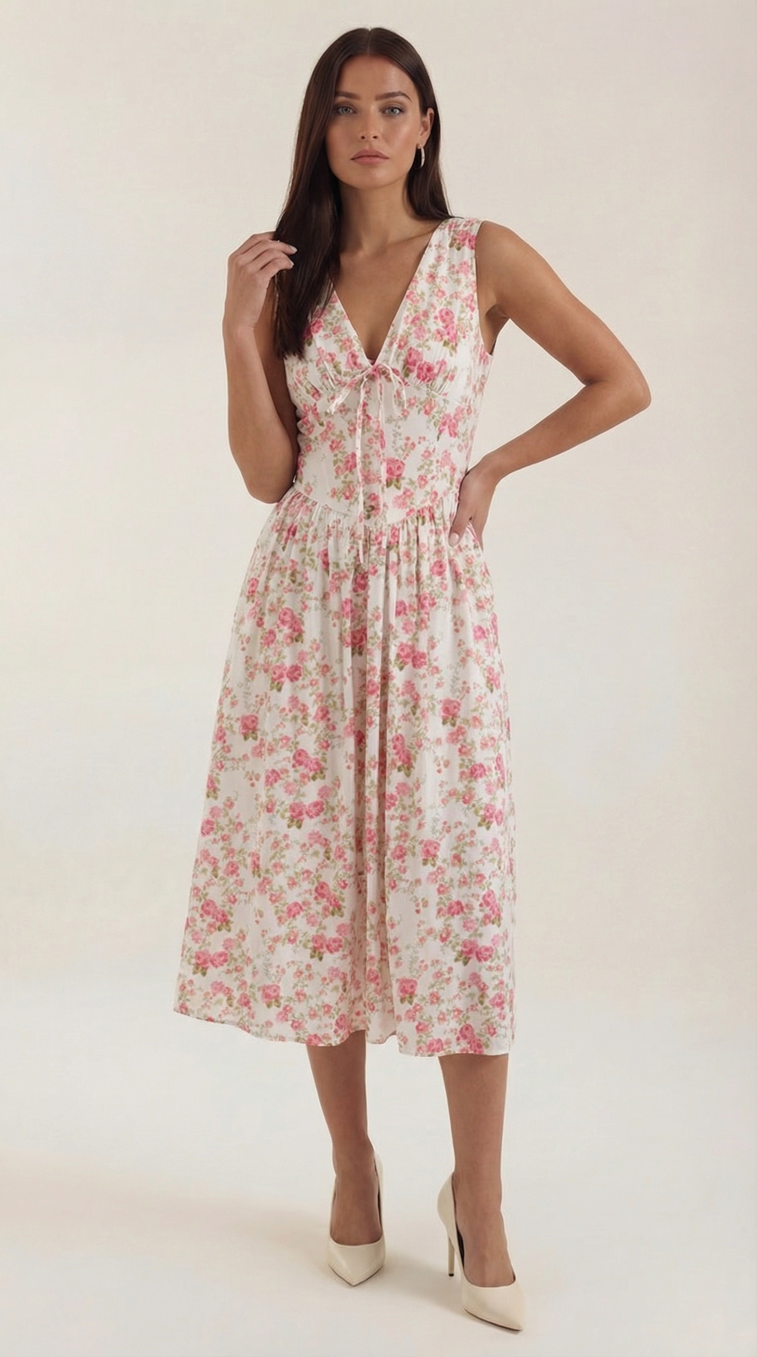 Cassiora - Luftiges Midi Sommerkleid