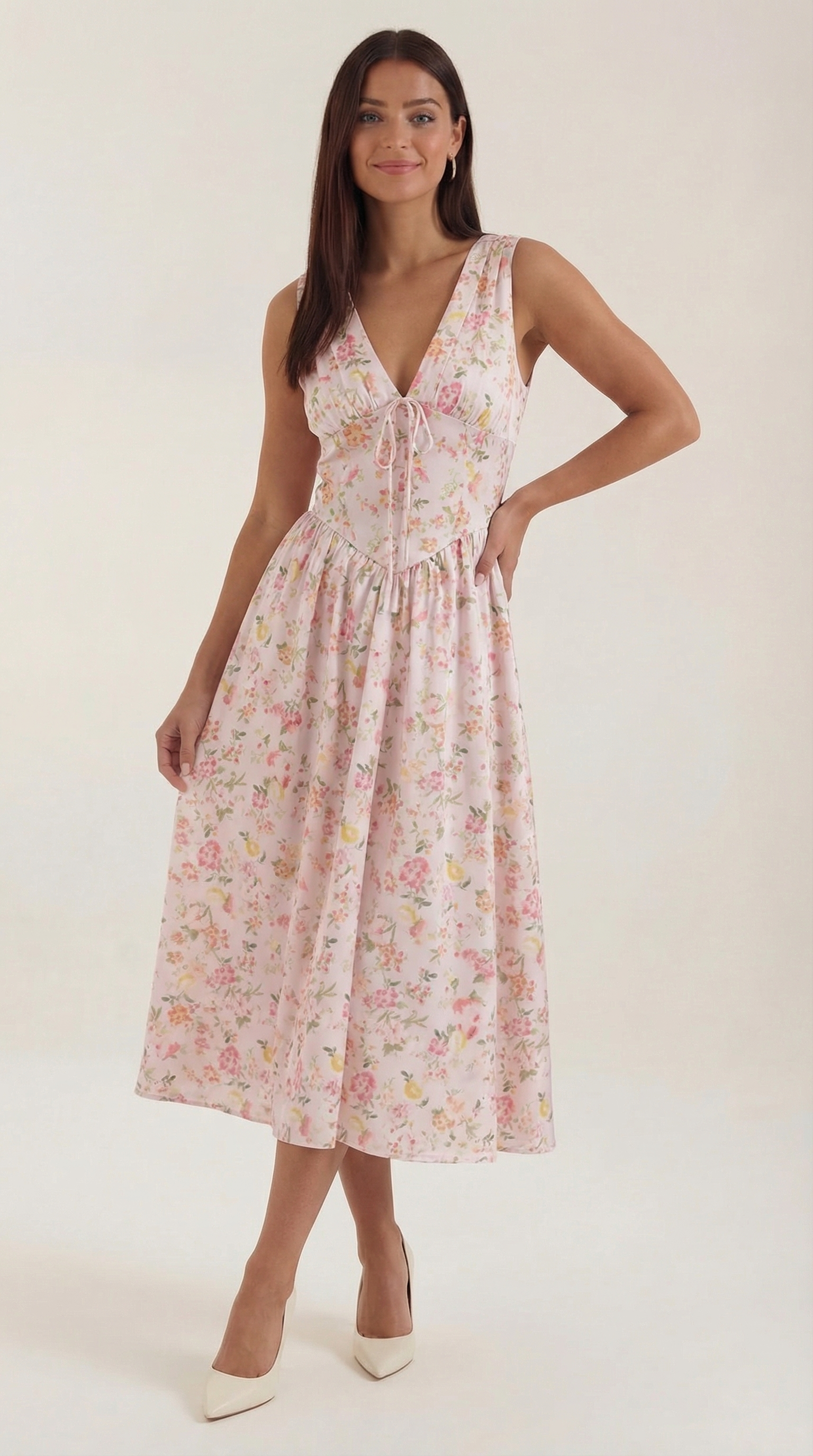 Cassiora - Luftiges Midi Sommerkleid