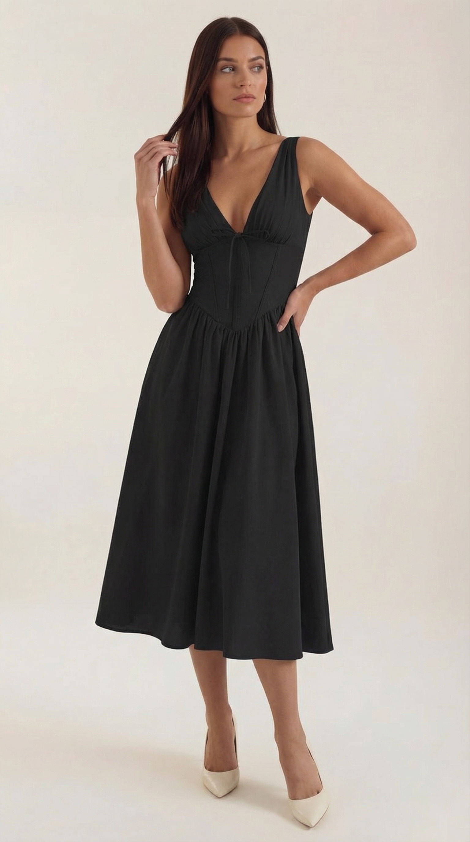 Cassiora - Luftiges Midi Sommerkleid