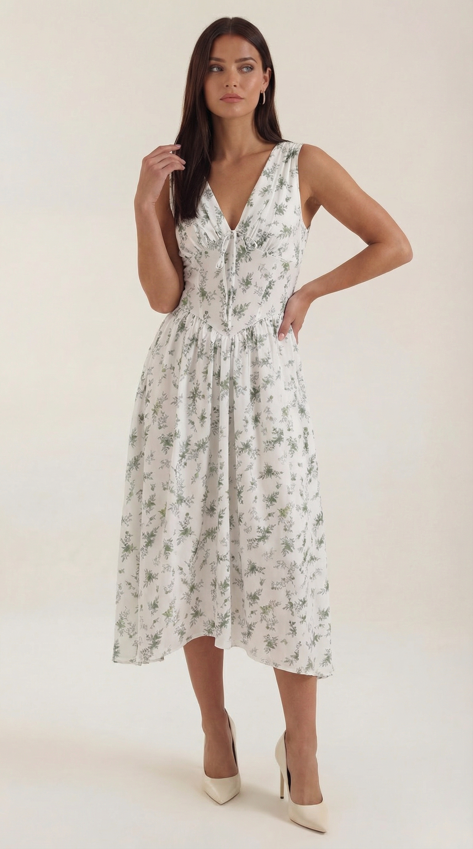 Cassiora - Luftiges Midi Sommerkleid