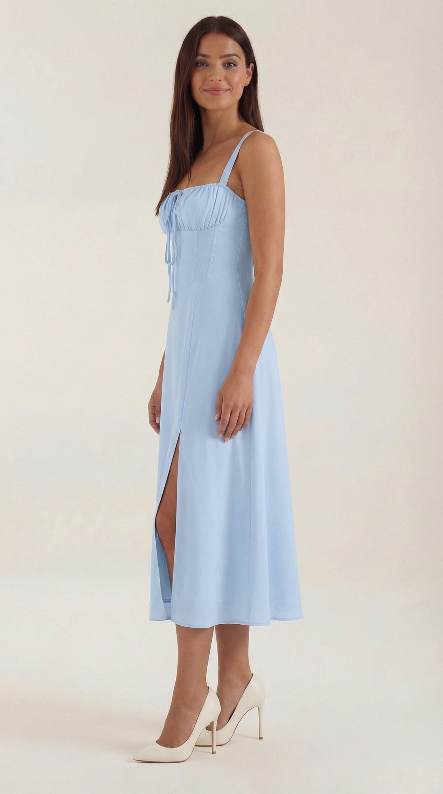 Aveline - Vestido midi con cordones