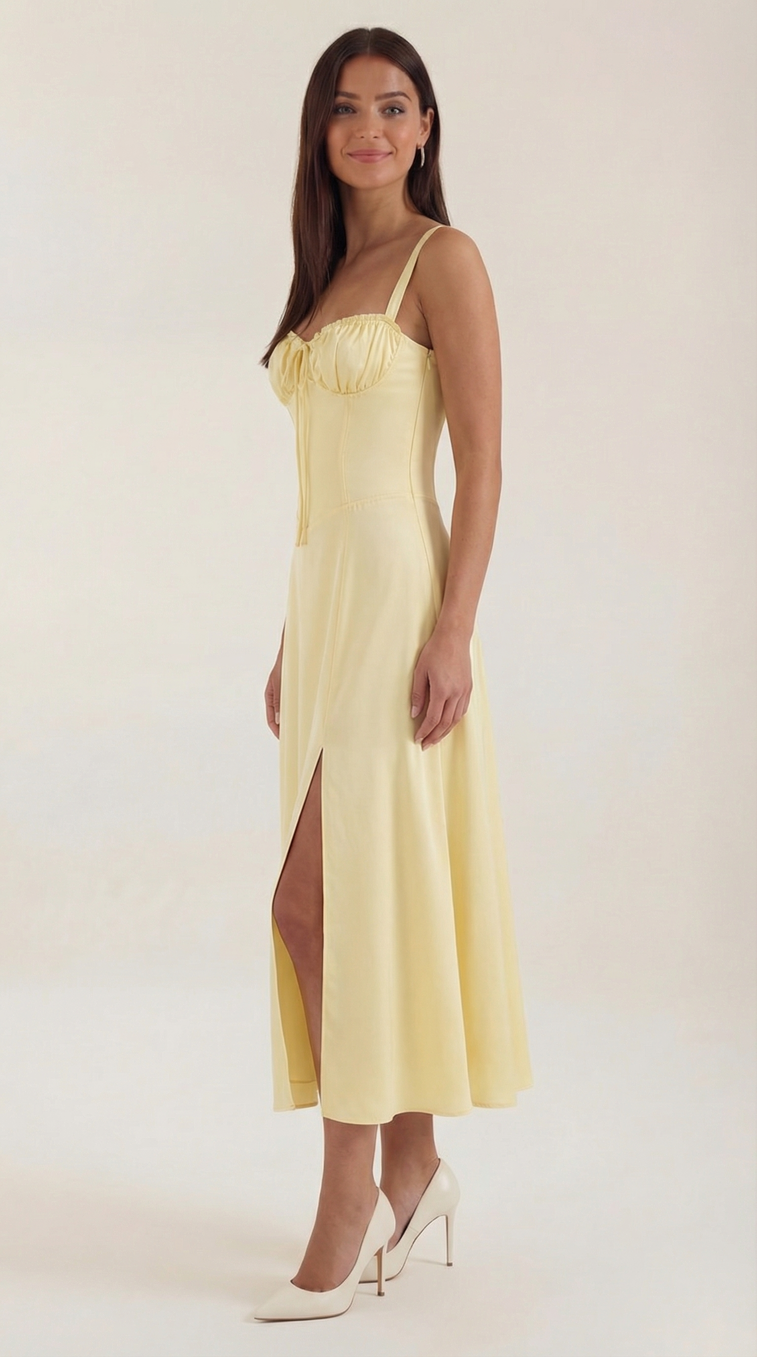Aveline - Vestido midi con cordones