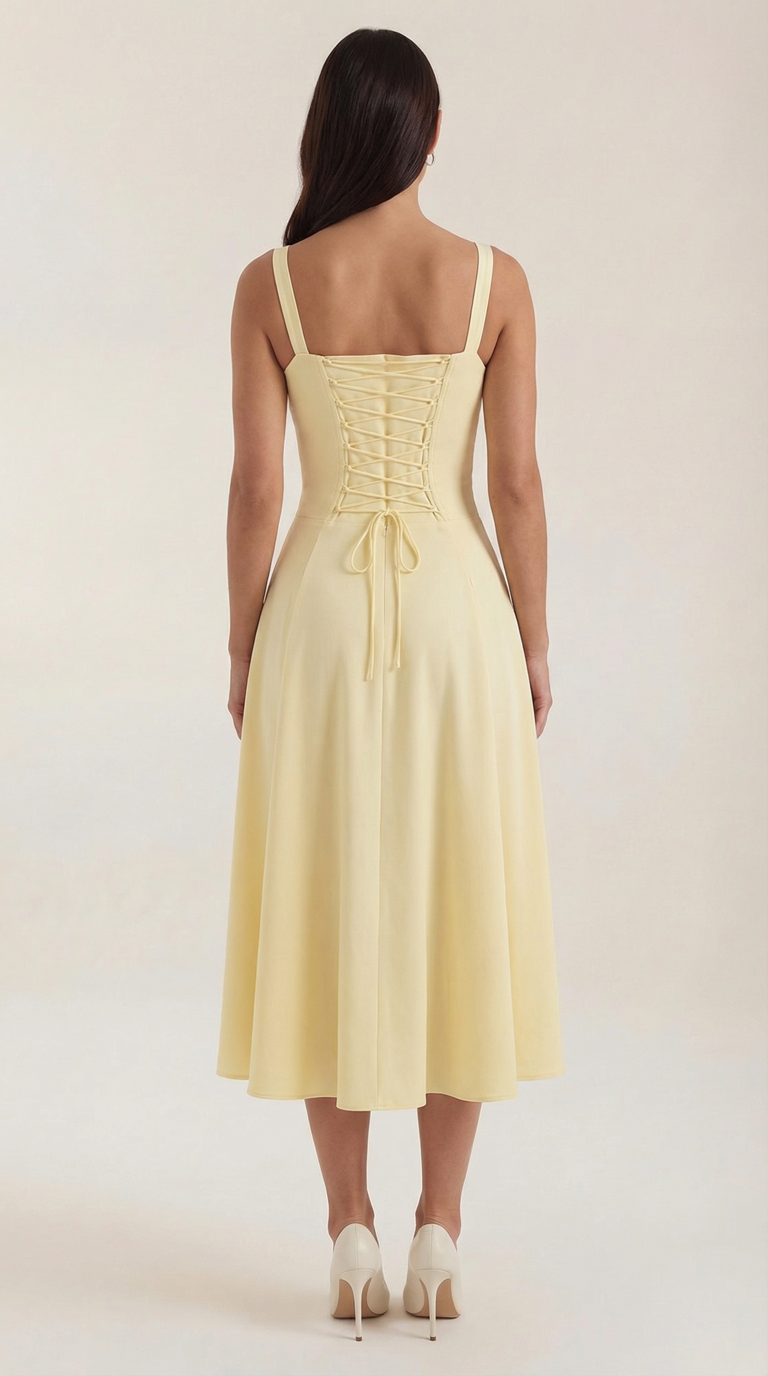 Aveline - Vestido midi con cordones
