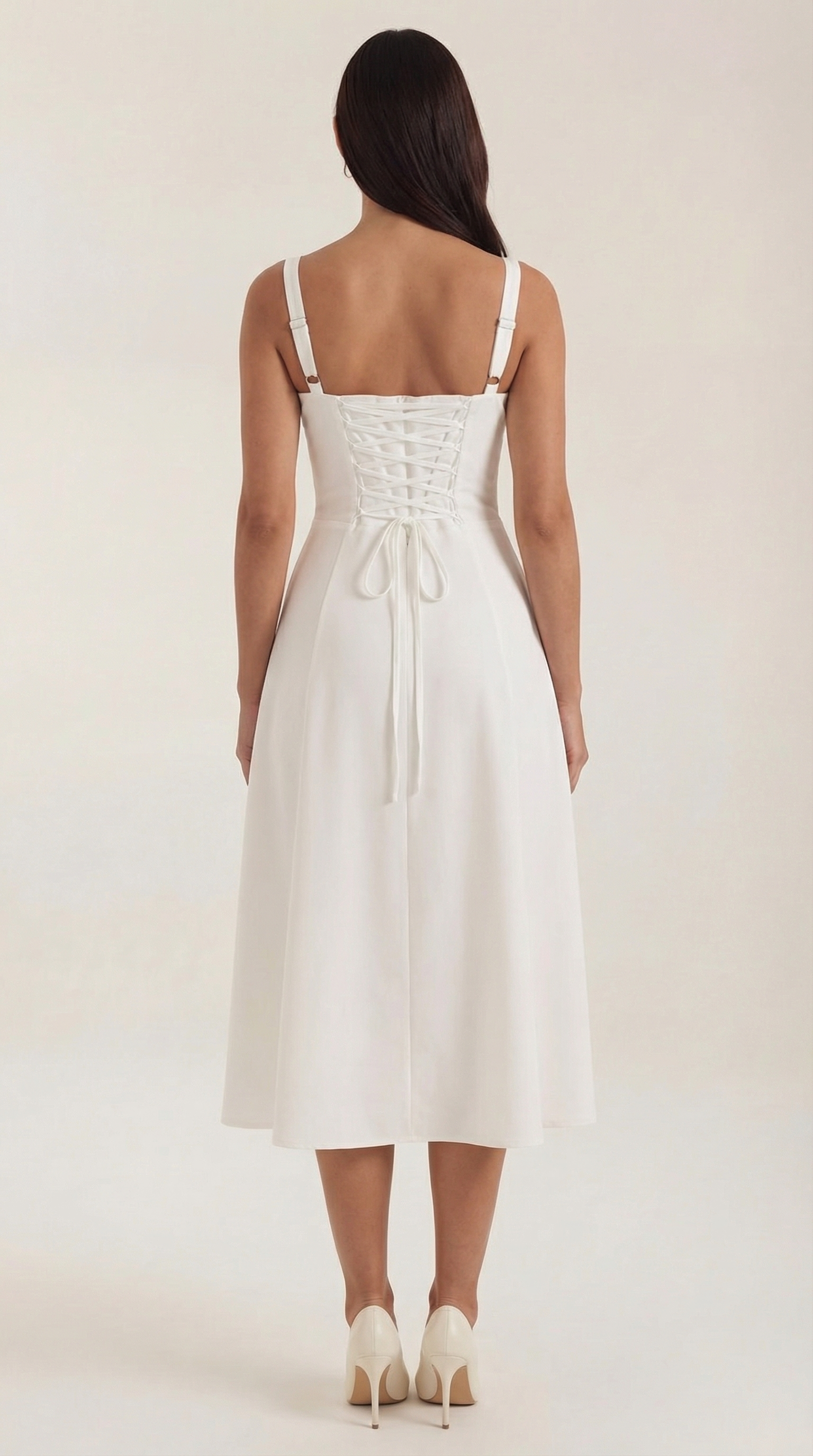 Aveline - Vestido midi con cordones