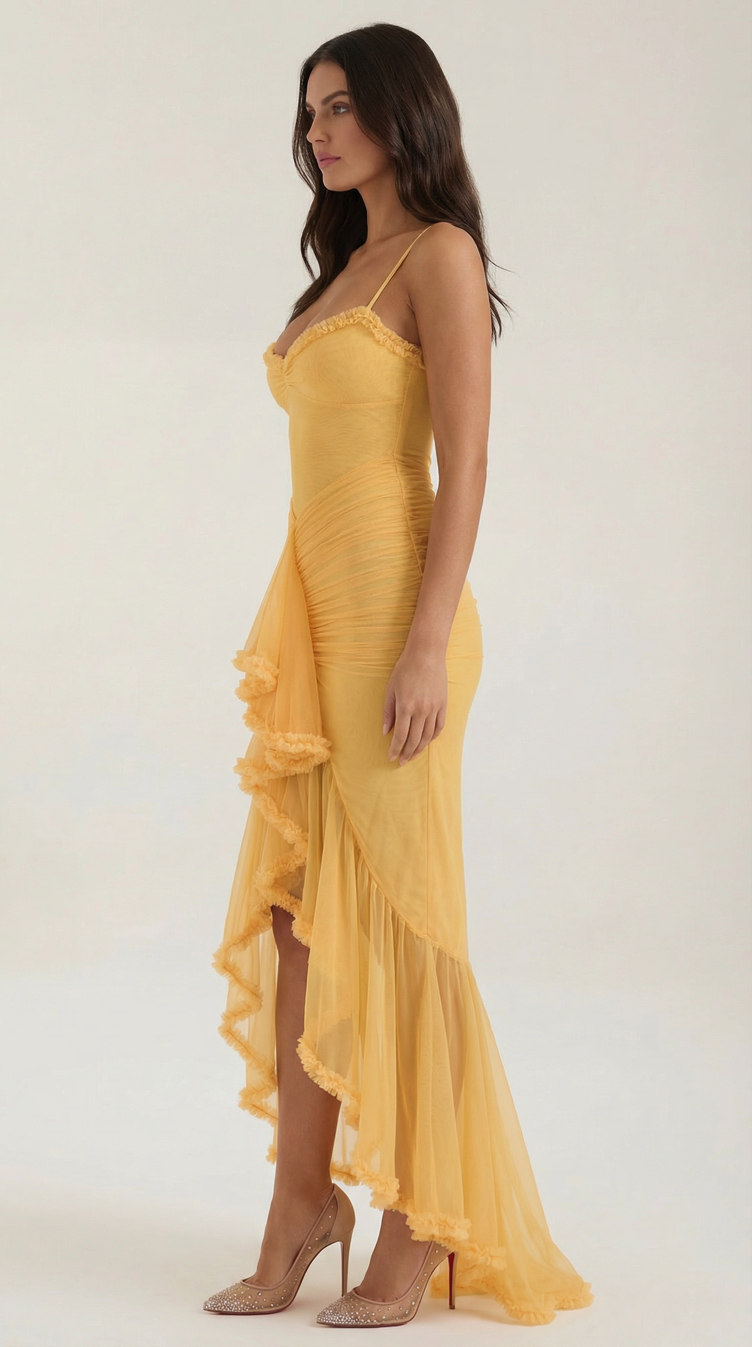 Elarisse - Plynulé maxi večerní šaty elegantní
