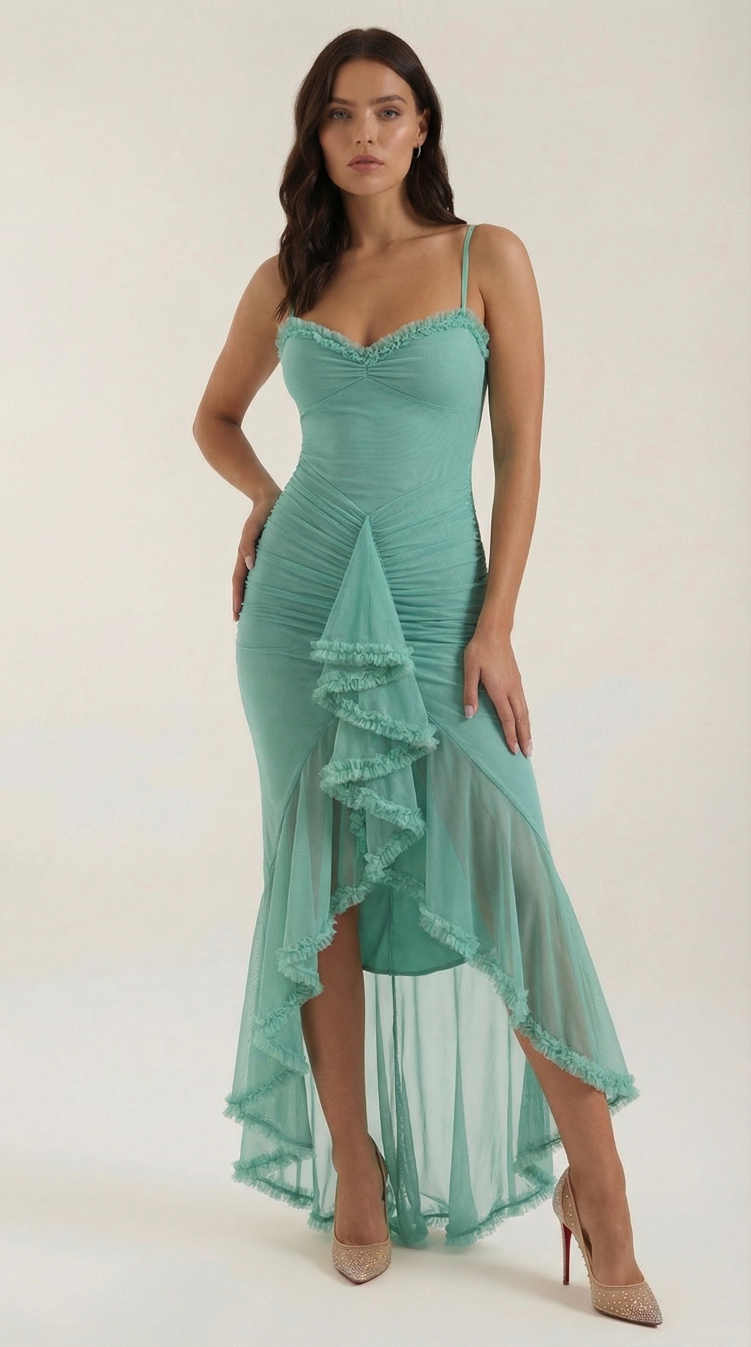 Elarisse - Plynulé maxi večerní šaty elegantní