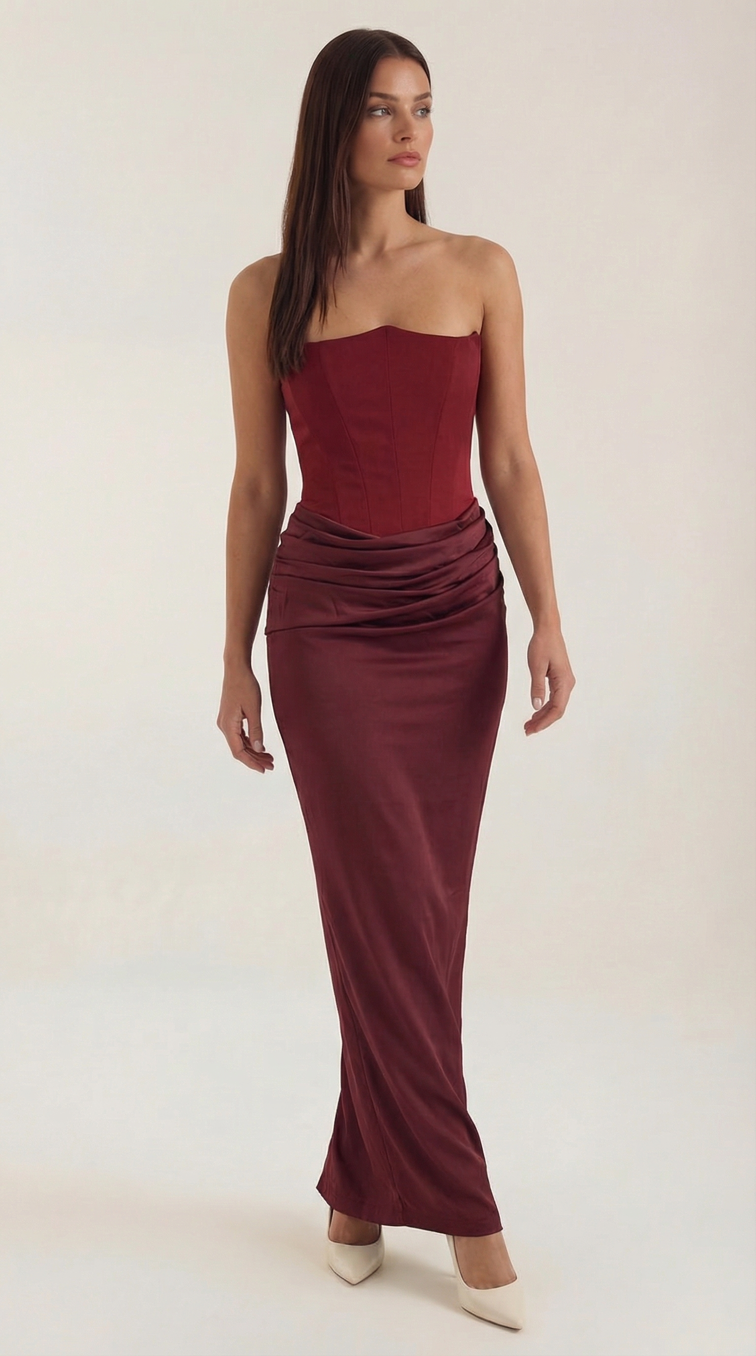 Fiorella - Vestido largo con corsé