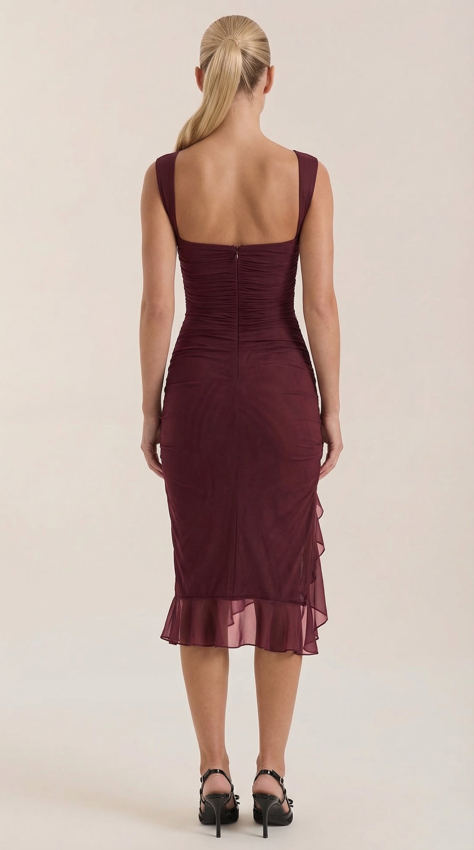 Ramora - Midi Dress with Ruffles