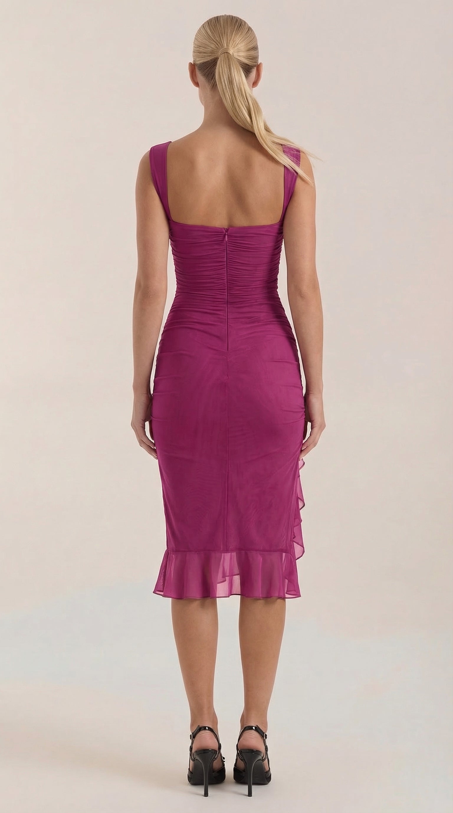 Ramora - Midi Dress with Ruffles