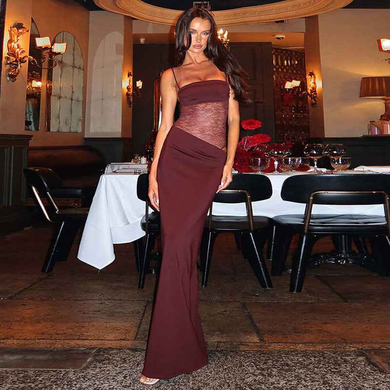 Sinéva - Elegantní krajkové maxišaty