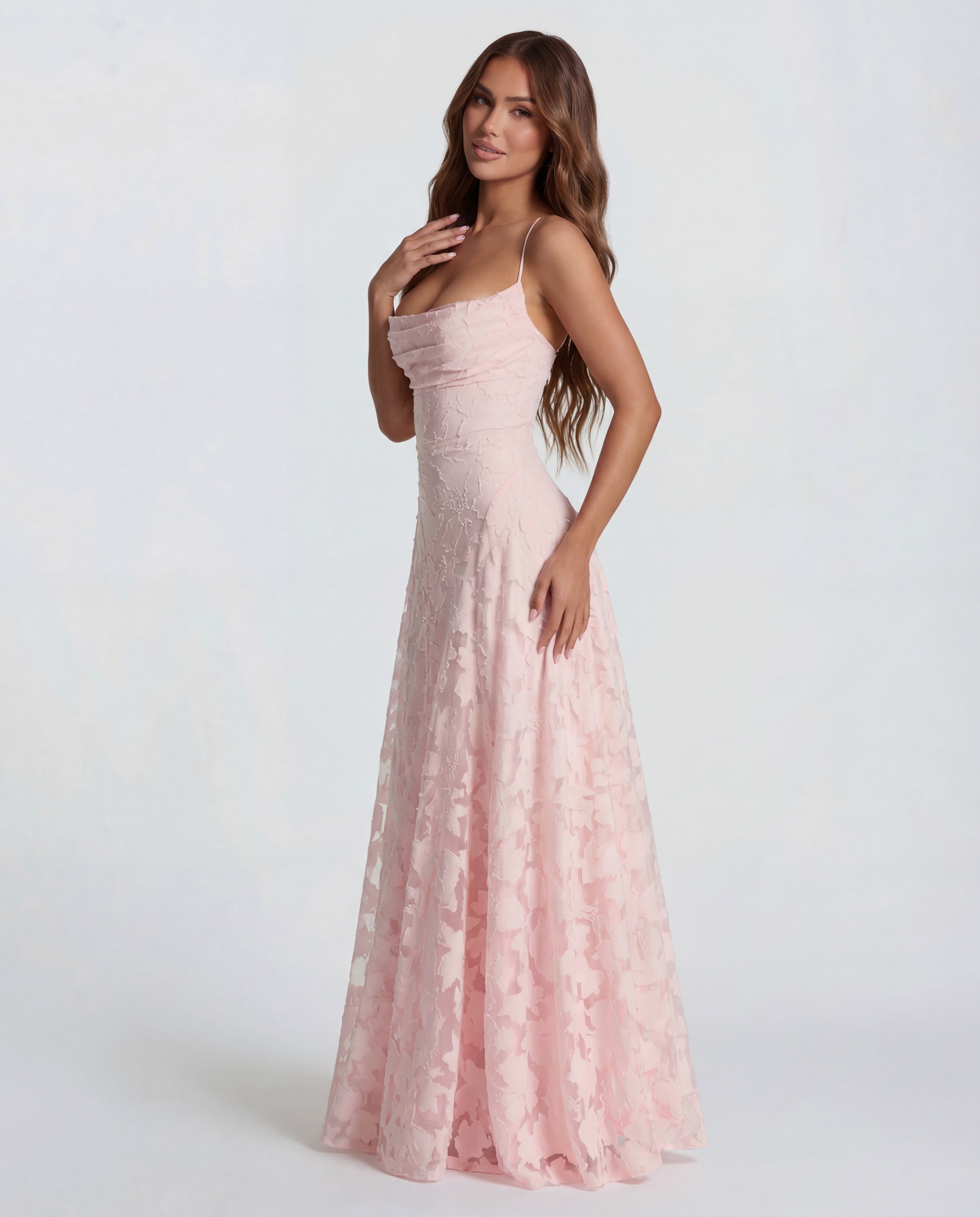 Natalie - sukienka maxi z fakturą dla kobiet