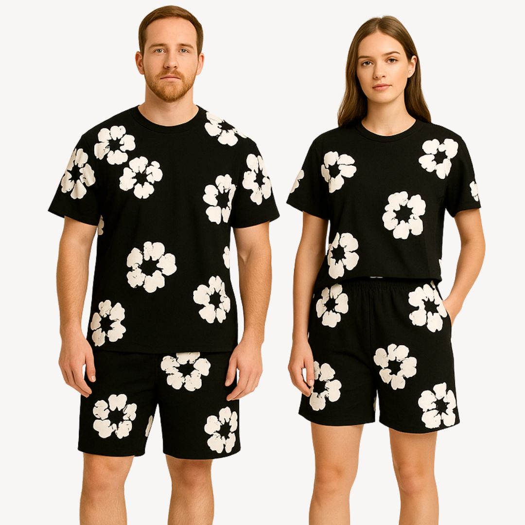 Unisex Loungewear-Set Mit Shirt Und Shorts | Co-Ord