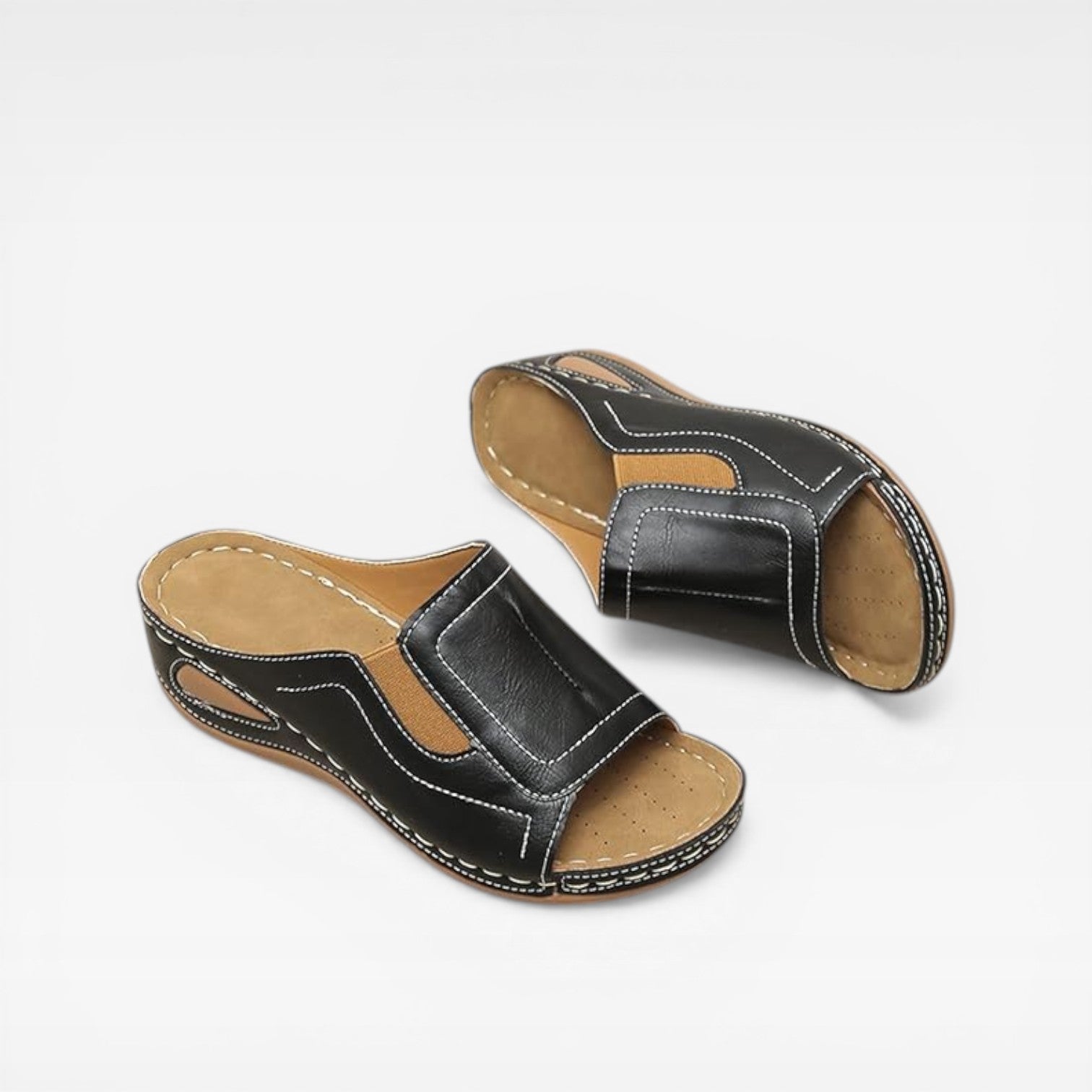 Loravia - Damen Sommer Sandalen Slip On Komfort
