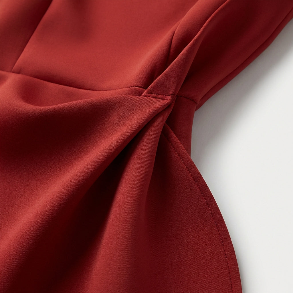 Agurelle - Vestido midi asimétrico para mujer