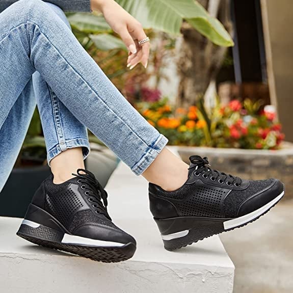 Alessia | Damen Sneaker Mit Plateau | Bequem