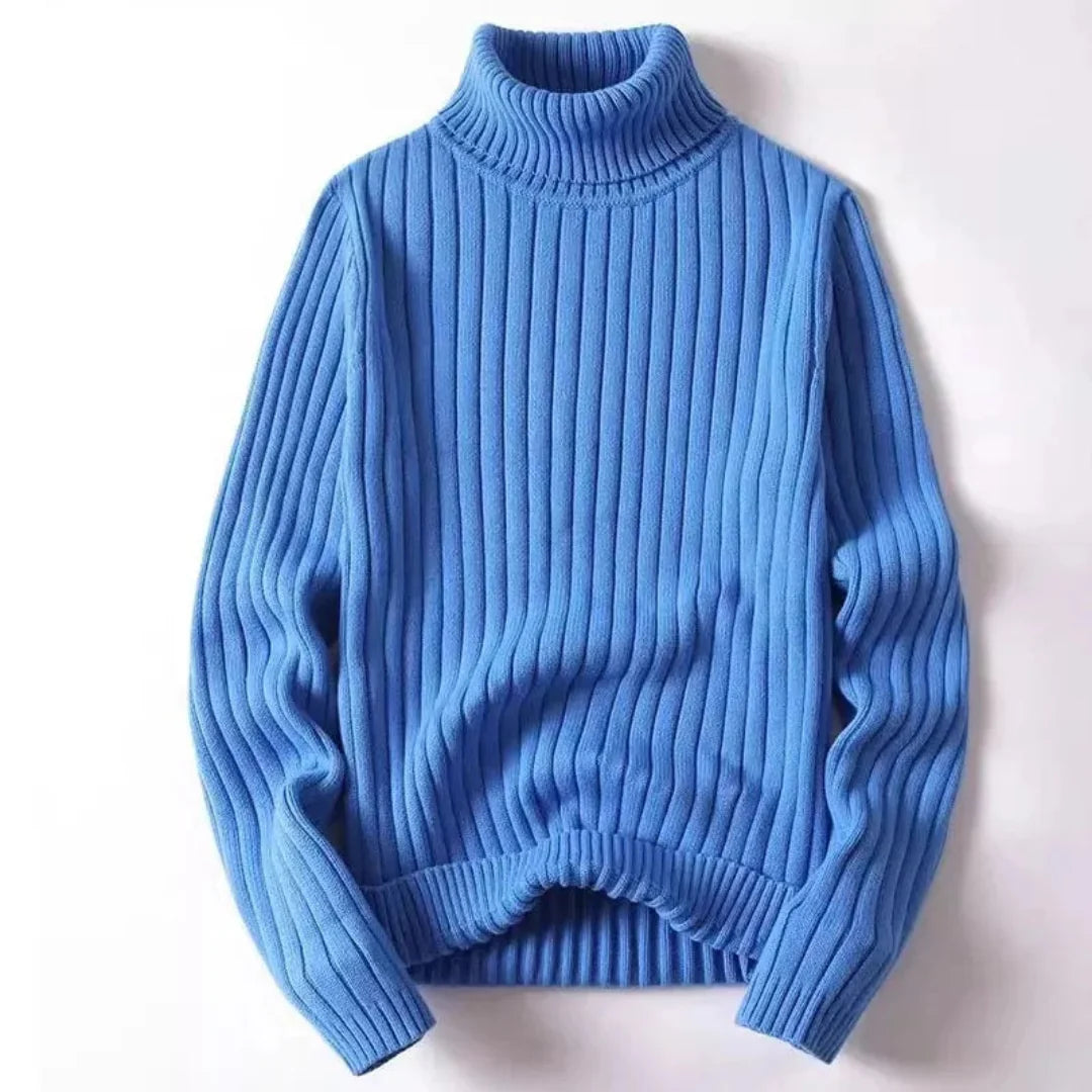 Herren Rollkragenpullover Gerippt | Warm