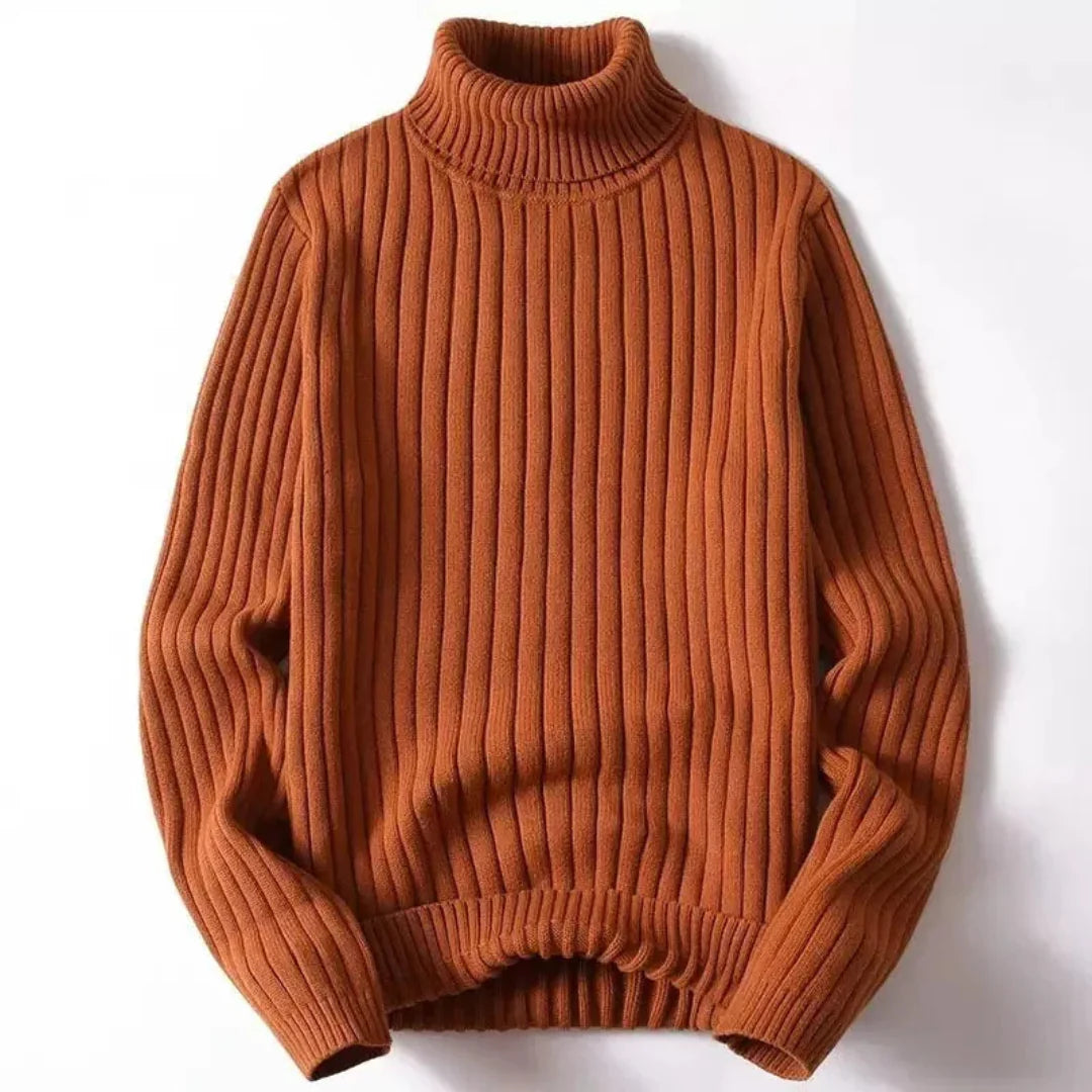 Herren Rollkragenpullover Gerippt | Warm