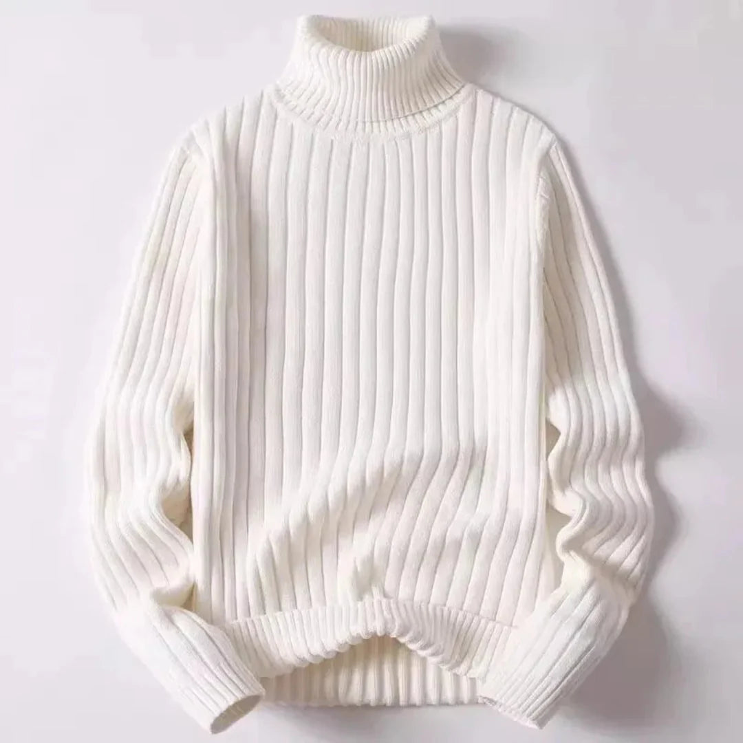 Herren Rollkragenpullover Gerippt | Warm
