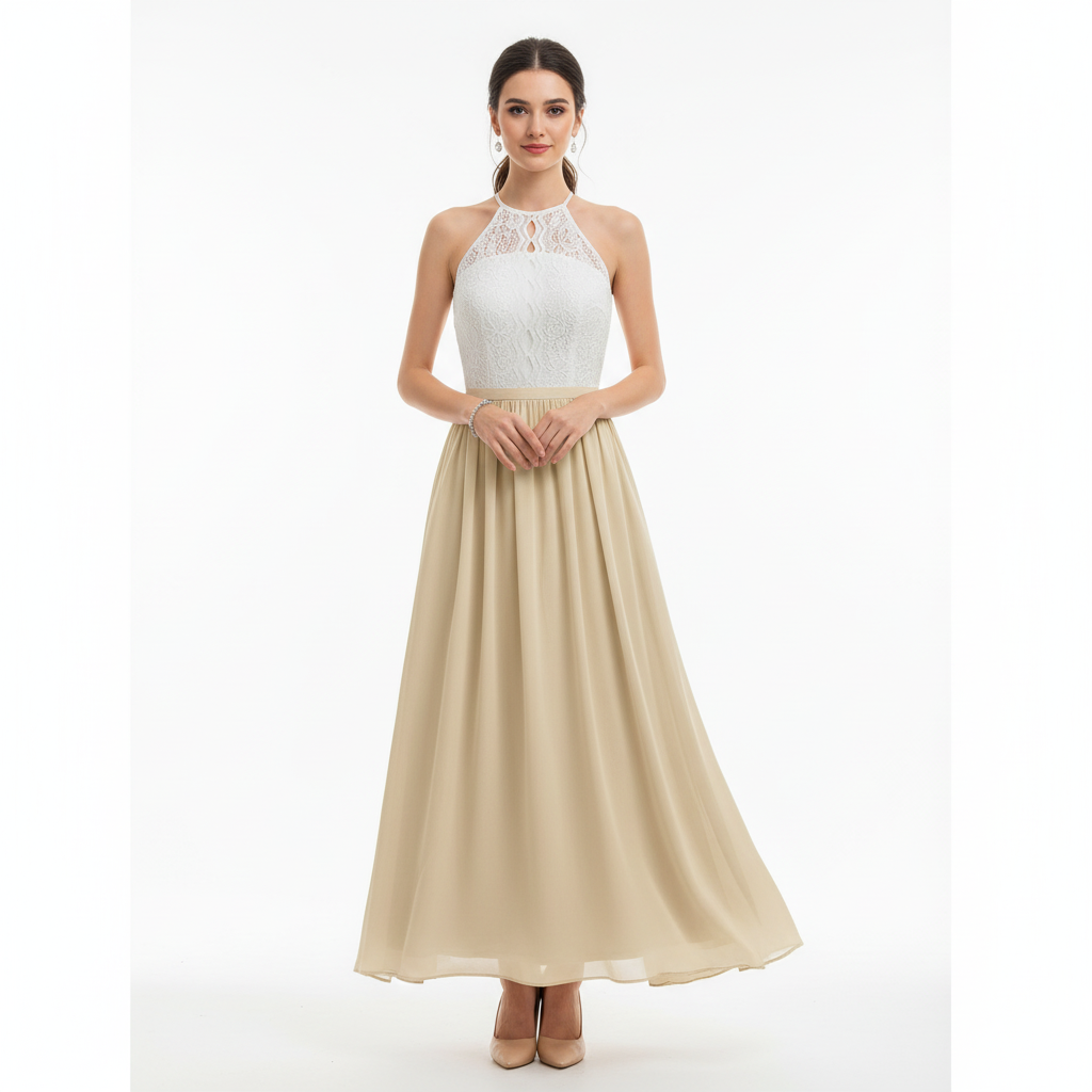 Avira – Vestido maxi plisado para mujer para invitadas de boda
