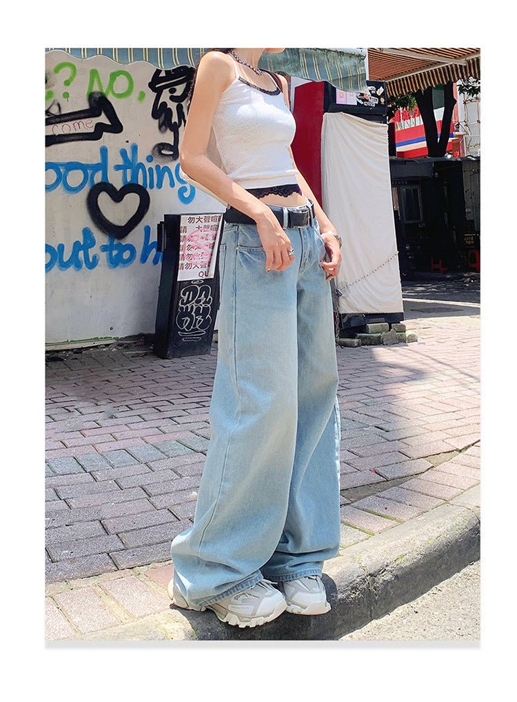 Baggy Jeans Für Damen Mit Hohem Bund Und Weitem Bein | Lang