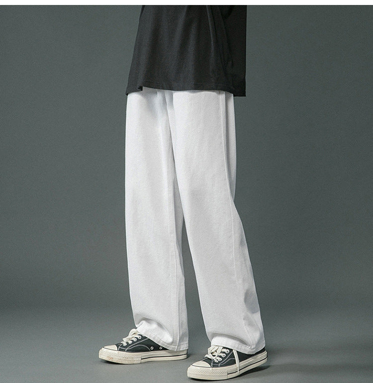 Baggy Jeans Für Herren Mit Breitem Bein Und Hohem Bund | Locker