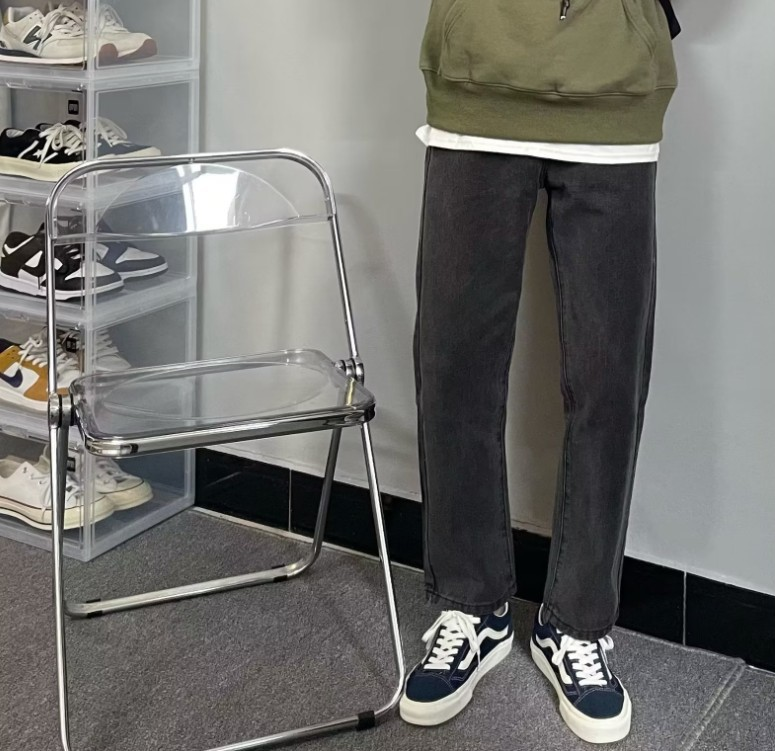 Baggy Jeans Für Herren Mit Breitem Bein Und Hohem Bund | Locker