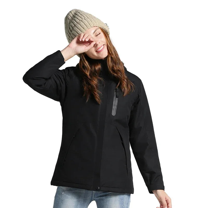 Beheizbare Jacke Fur Damen Mit Kapuze Und Innenfutter | Winter