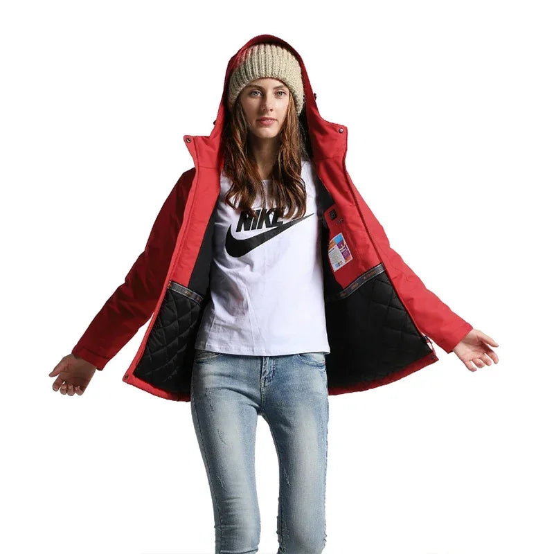 Beheizbare Jacke Fur Damen Mit Kapuze Und Innenfutter | Winter
