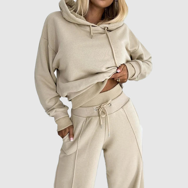 Bequemes Damen Set Mit Hoodie & Hose | Twin