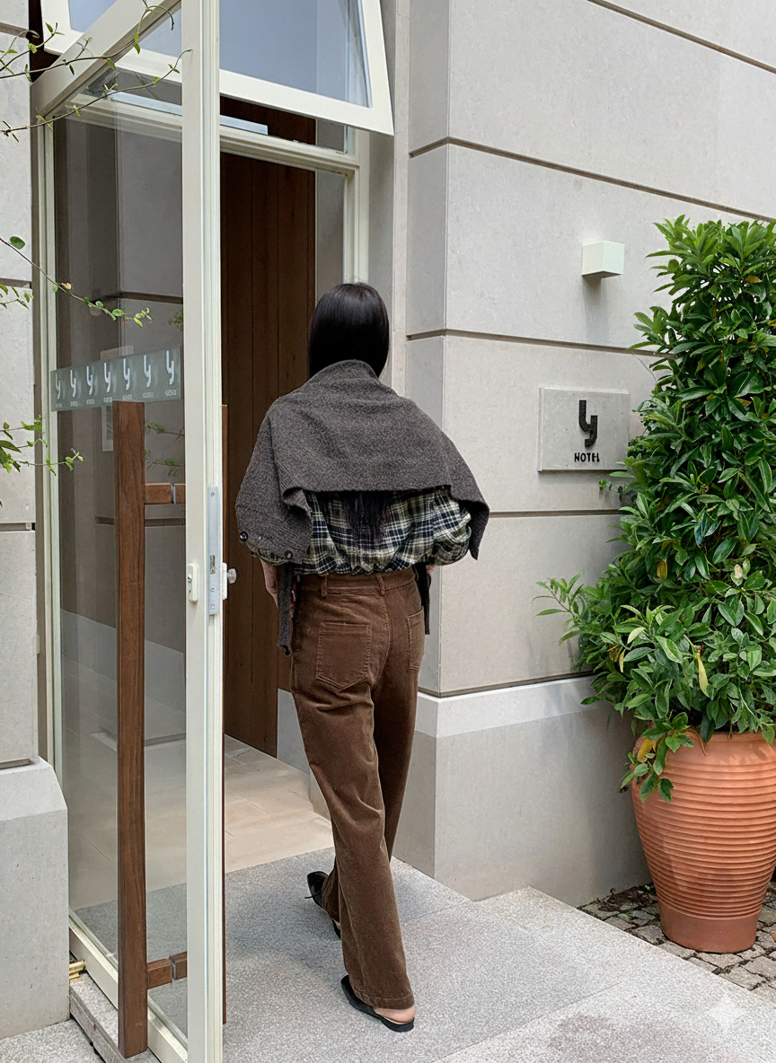 Cordhose Damen High Waist | Weite Passform