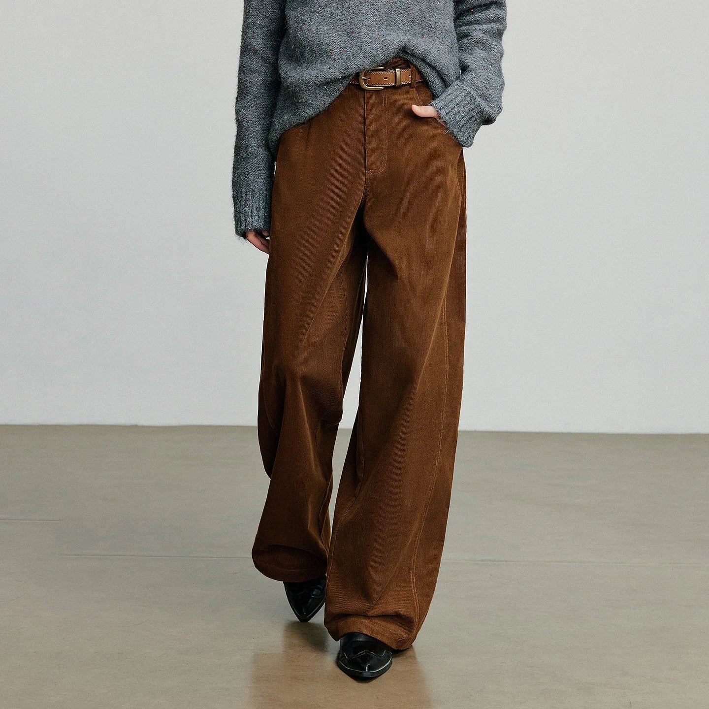 Cordhose Damen High Waist | Weite Passform