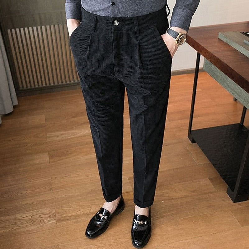 Cordhose Herren mit Knopfverschluss | Klassisch & Lang