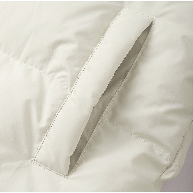 Manteau en duvet long femme avec boutons-pression | Hiver