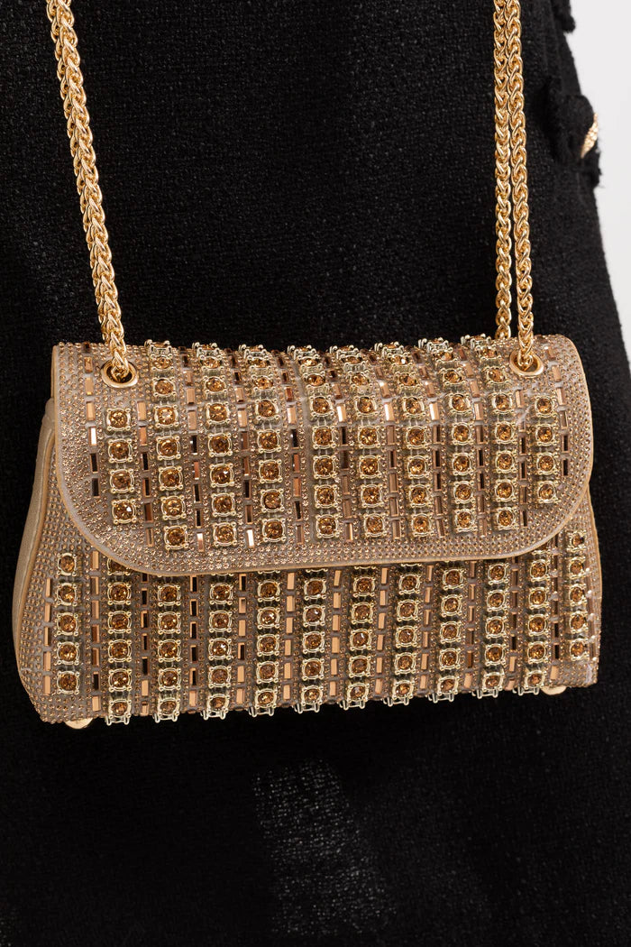 Damen Baguette Handtasche Mit Strassdetails | Elegant