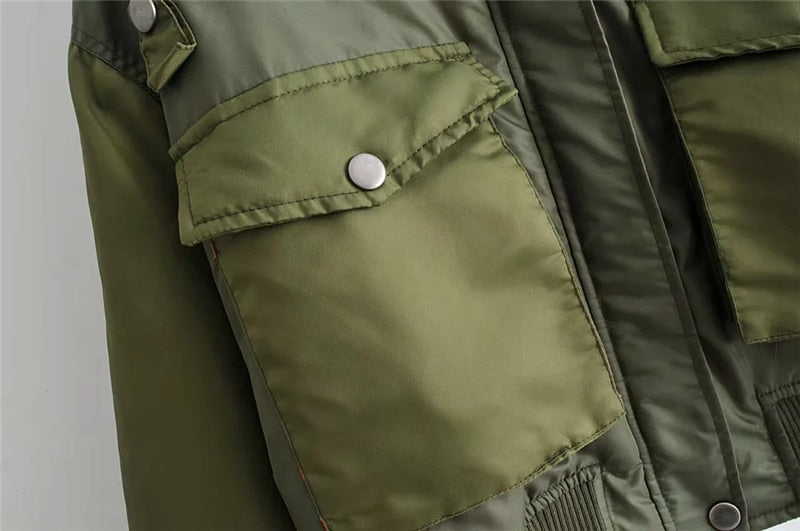 Damen Bomberjacke Mit Taschen | Übergangsjacke