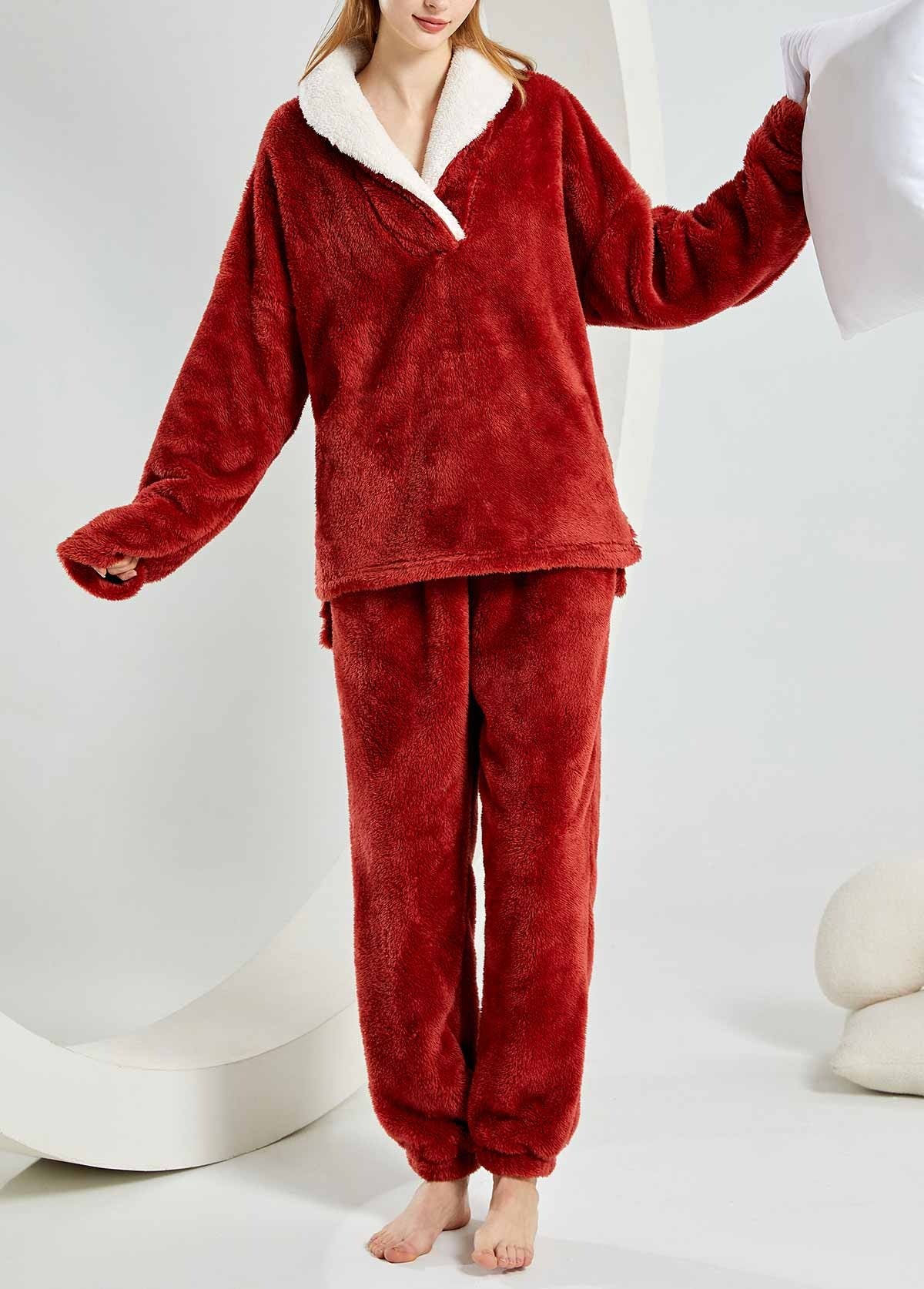 Damen Christmas Pyjama Mit Hose Und Oberteil | Winter