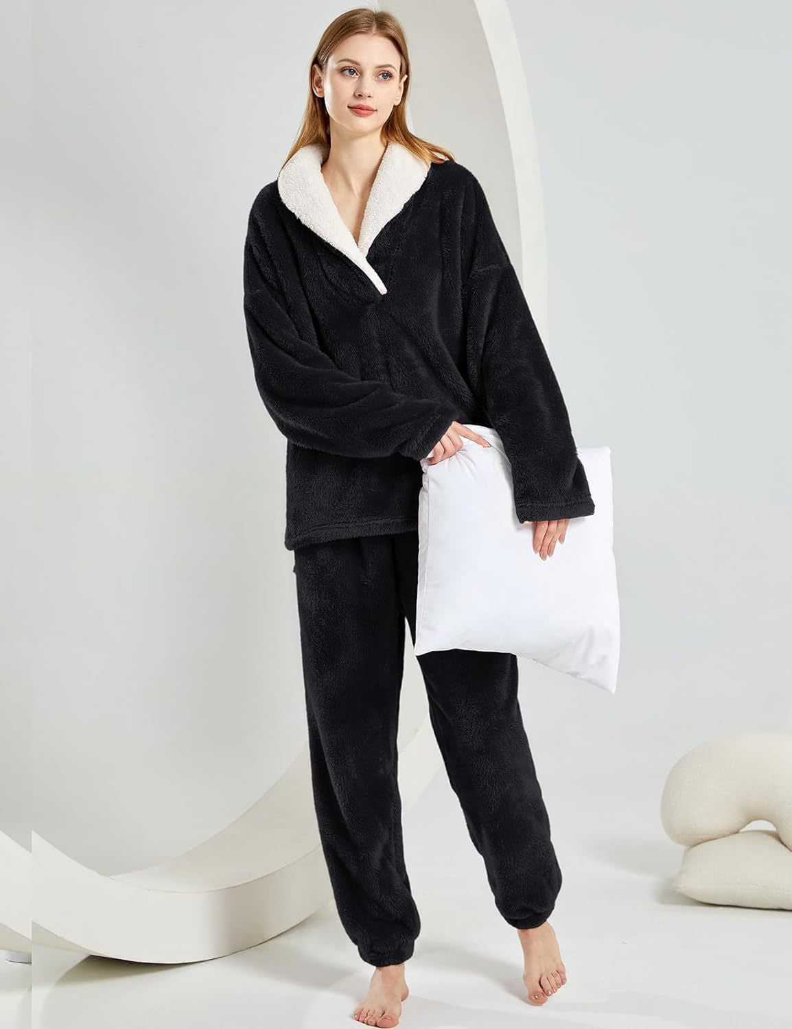 Damen Christmas Pyjama Mit Hose Und Oberteil | Winter