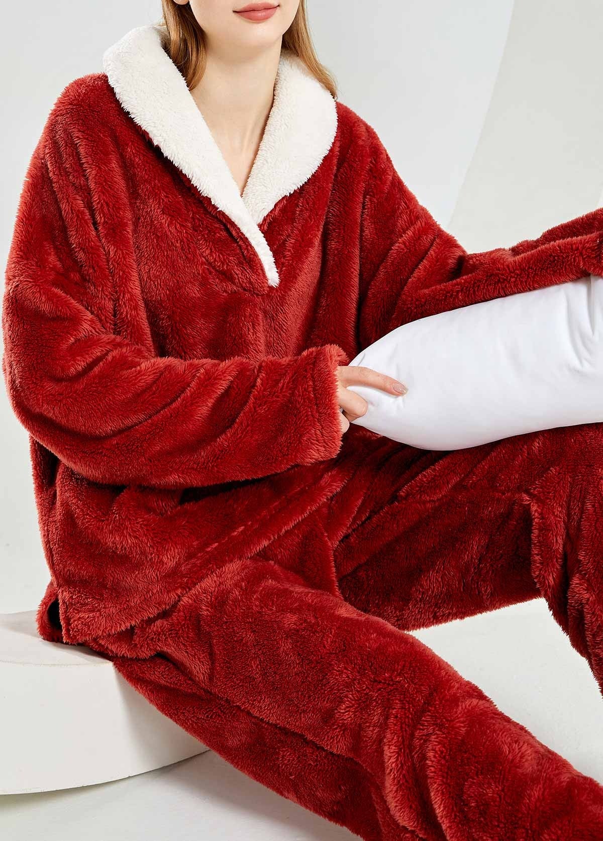 Damen Christmas Pyjama Mit Hose Und Oberteil | Winter