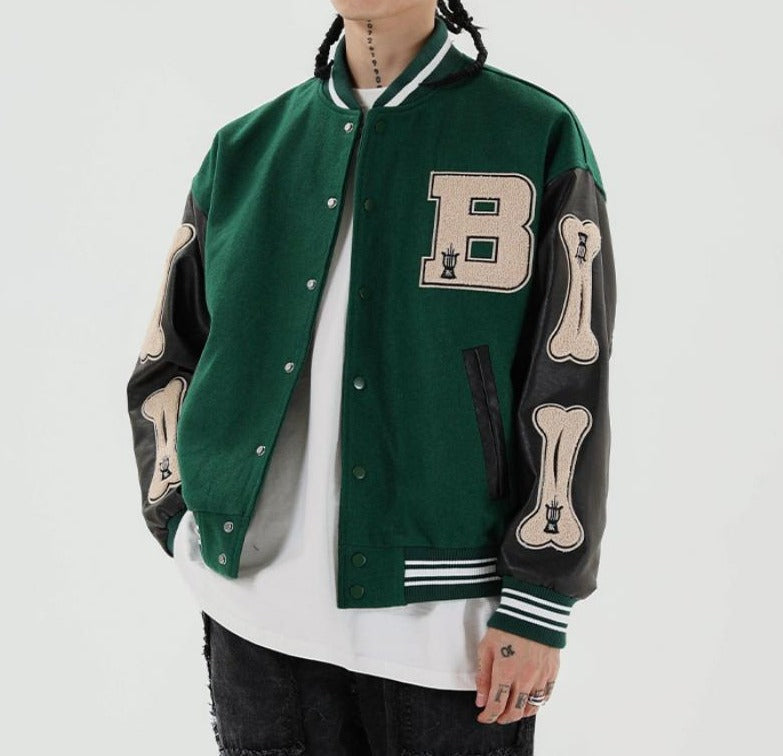 Damen College Jacke Mit Knöpfen | Bomber