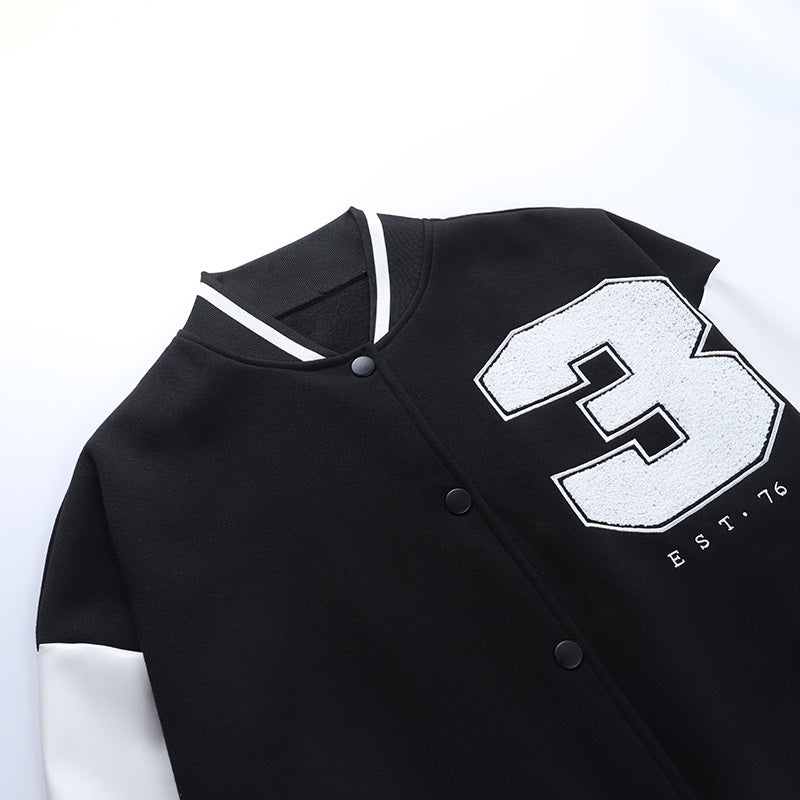 Damen College Jacke Mit Kontrastärmeln | Übergangs