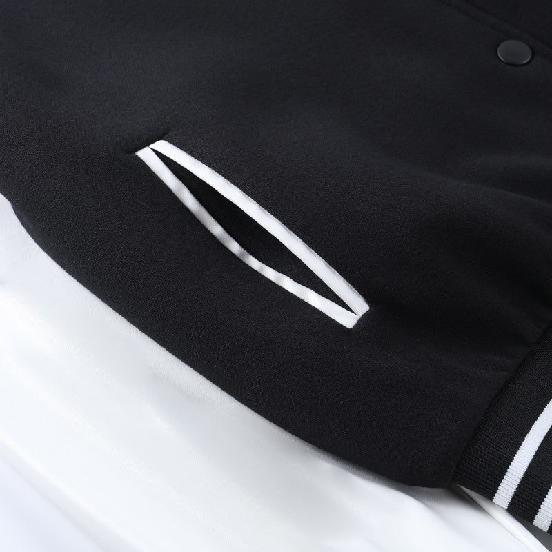 Damen College Jacke Mit Kontrastärmeln | Übergangs