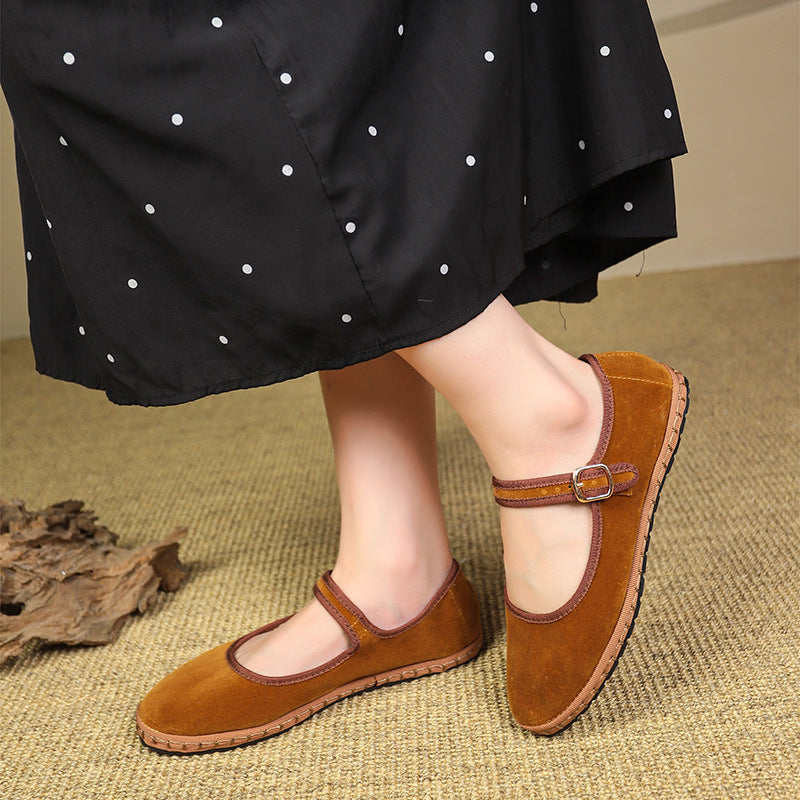 Damen Dirndl Ballerinas Mit Riemchen Oktoberfest | Tracht